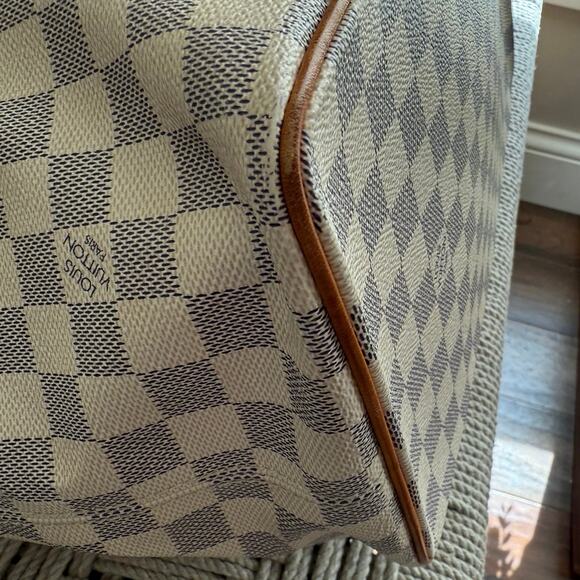 EUC Louis Vuitton Saleya Damier Azur MM Zipper Tote - Picture 7 of 11